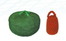 Rope netted fenders ball shape